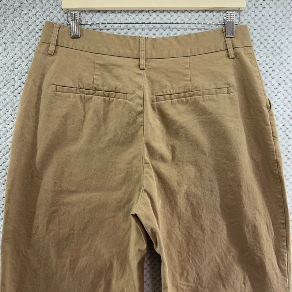 Good American Skate Pants Womens 12/31 Good Khaki Wide Straight Leg High Rise - Picture 7 of 15